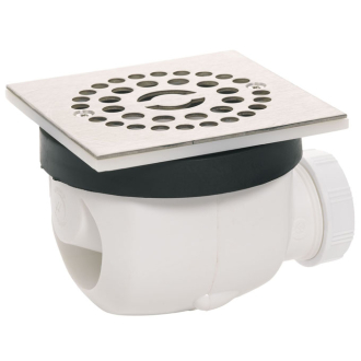 Twisto : Ø 90 mm - griglia quadrata in acciaio inox spazzola