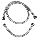 Flessibile in metal power per colonna, lotto di 2 flessibili in inox cromato