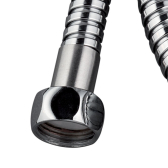 Flessibile in metal power per colonna, lotto di 2 flessibili in inox cromato