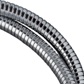 Flessibile in inox cromato, metal power