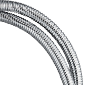 Flessibile in inox cromato, metal shiny twist