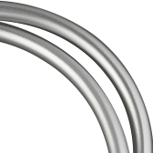 Flessibile in PVC silver twist color argento