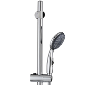 Kit saliscendi Flora in inox cromato