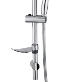 Kit saliscendi Zen in inox cromato