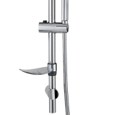 Kit saliscendi Emy in inox cromato