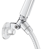 Flangia articolata per doccetta, ottone cromato