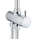 Deviatore rotante ovale Siena in ottone con dischi in ceramica