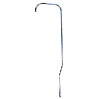 Colonna doccia a gomito Ø16 mm, inox, altezza 1,10m