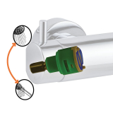 Rubinetto con deviatore per miscelatori meccanici Wirquin