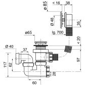 Colonna vasca Quick-Clac