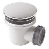 Piletta Tourbillon orizzontale Ø 60 mm - calotta in ABS cromato