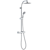 Colonna doccia Milano Comfort, miscelatore termostatico in ottone con sicurezza a 38°