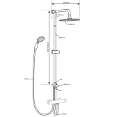 Colonna Verona Switch deviatore ceramico (senza miscelatore)