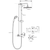 Colonna Verona Touch miscelatore meccanico