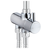 Deviatore rotante rotondo Verona Milano in ottone con dischi in ceramica