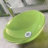 Pilette a scarico libero 75 mm - griglia piatta 19 fori