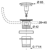 Piletta con chiusura Quick-Clac