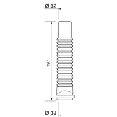 Manicotti Push Fit maschio - femmina Ø 32 mm