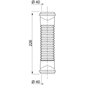 Manicotti Push Fit femmina - femmina Ø 40 mm
