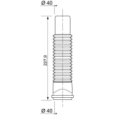 Manicotti Push Fit maschio - femmina Ø 40 mm
