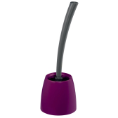 Coordinate per spazzola, pattumiera e porta rotolo di colore viola