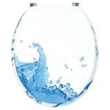 Aquarium : Sedili WC Trendy line legno decorativo
