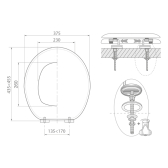 Sedili WC Trendy line Effetto Marmo