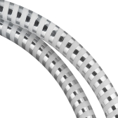 Flessibile in PVC soft bianco/cromato