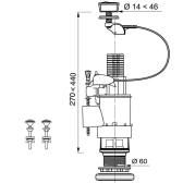 MW2 - Meccanismo pulsante doppio a cavo