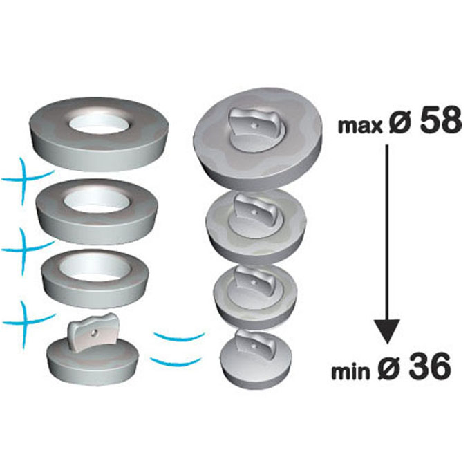 Tappo Universale Per Vasca E Lavello | Acciaio Inox | Diametro 42-44 Mm | Tenuta Stagna | Per Bagno E Cucina - Foto 4